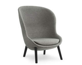 Hyg Lounge Chair High, black oak
