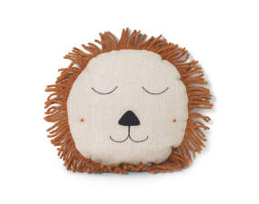 Safari Lion Cushion, natural