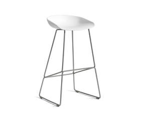 AAS 38 Bar Stool High Stainless Steel, white