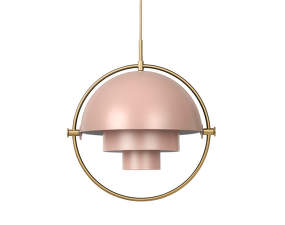 Multi-Lite Pendant Large, rose dust/brass