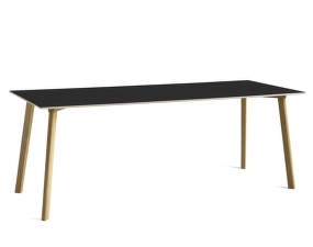 CPH Deux 210 Table L200, ink black/oak