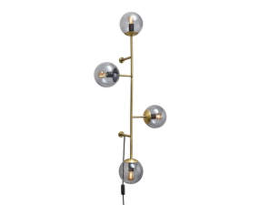 Orb Wall Lamp, matt antique brass