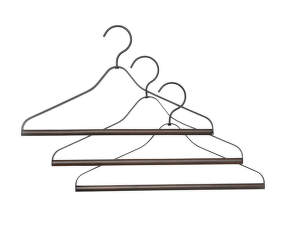 Coat Hanger, Set of 3, black