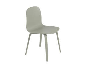 Visu Chair Wood Base, dusty green