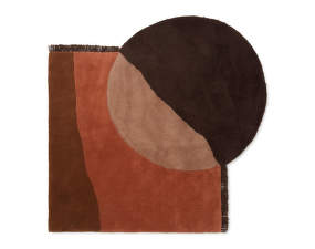 View Tufted Rug, red brown
