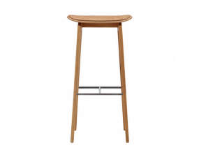 NY11 Bar Stool High, natural oak / Dunes Leather Camel 21004