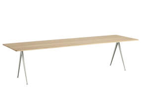 Pyramid Table 02 300x85 Beige Steel, lacquered oak
