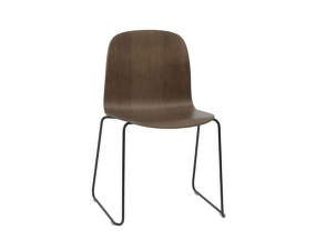 Visu Chair Sled Base, stained dark brown