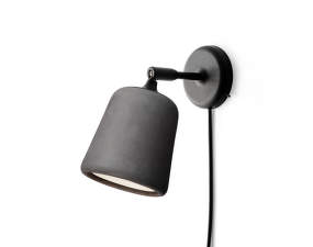 Material Wall Lamp, dark grey concrete