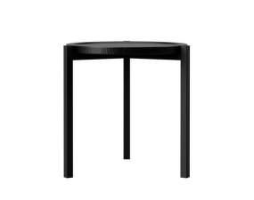 Side Table, black oak / black steel