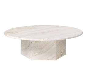 Epic Coffee Table Ø110, white travertine