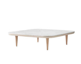 Fly SC11 Lounge Table, white oak/Bianco Carrara