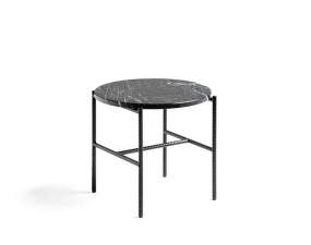 Rebar Side Table Ø45, soft black/marble