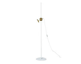 Blend Floor, traffic white/brass