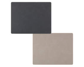 Double Square Mat, anthracite / light grey