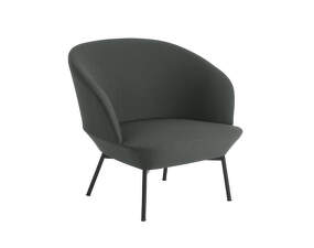 Oslo Lounge Chair Tube Base, Twill Weave 990/black