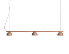 Blush Rail 3 Pendant Lamp, warm beige