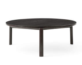 Passage Lounge Table Ø90, dark lacquered oak
