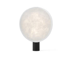 Tense Portable Table Lamp, black base/white tyvek