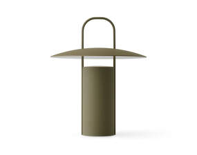 Ray Table Lamp, matte dusty green