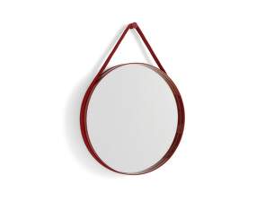 Strap Mirror 50cm, red