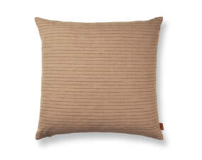 Brown Cotton Cushion Stripe