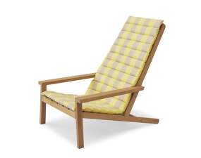 Between Lines Deck Chair Cushion, lemon / sand stripe