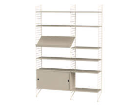 String Living Room H Shelving Set, beige