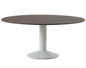 Midst Table Ø160, dark oak/grey
