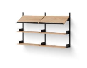 Office Shelf, oak/black