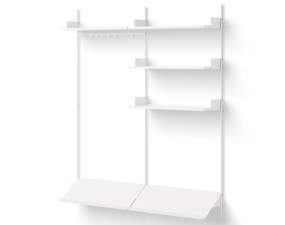 Wardrobe Shelf 3, white/white