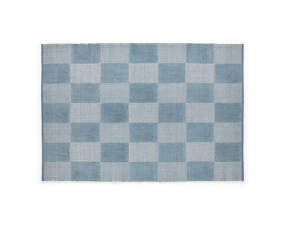 Check Rug 140x200 cm, light blue