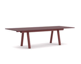 Boa Table 280x110x75 cm, barn red / burgundy linoleum