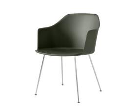 Rely HW33 Armchair, chrome/bronze green