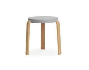 Tap Stool, oak/grey