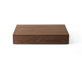 Mass Coffee Table Wide w. Drawer, natural walnut