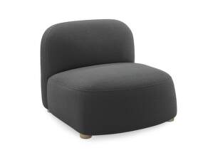 Gem Lounge Chair, Brusvik 08 dark grey