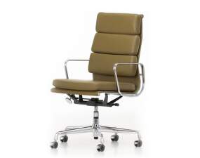 Soft Pad Chair EA 219, olive / chromed