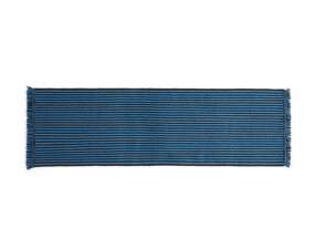 Stripes and Stripes Wool Rug 60x200cm, blue