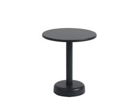 Linear Steel Coffee Table Ø42, black