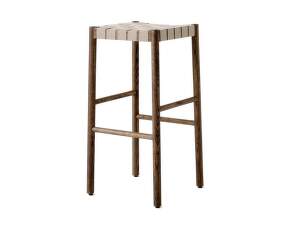 Betty TK8 Bar Stool, smoked oak / natural webbing