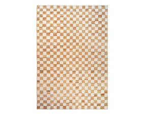 Check Wool Jute Rug 200x300, off-white/natural