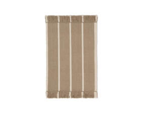 Calm Kelim Mat 50x70, dark sand/off-white