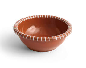 Barro Salad Bowl L, natural with stripes