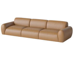 Núvol Sofa 3 Modules with 2 Small Corners, light cognac