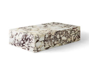 Plinth Lounge Table Low, Calacatta Viola