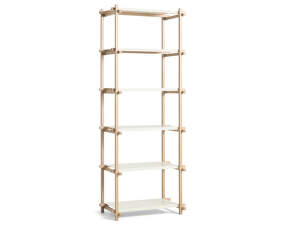 Woody Shelving System Column High, almond white