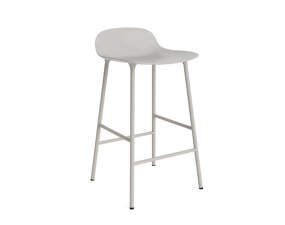 Form Bar Chair 65 cm Steel, warm grey