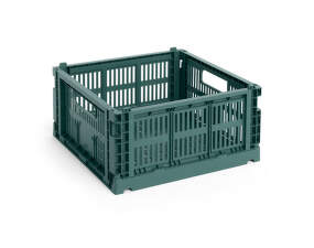 Colour Crate Medium Square, dark green