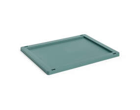 Colour Crate Lid Plastic Medium, dark green